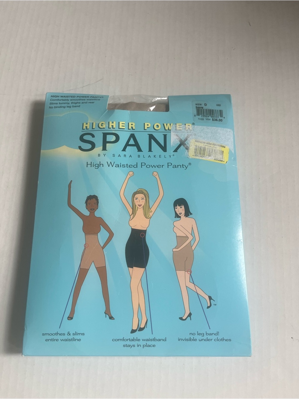 SPANX Higher Power High Waisted Power Panty - Light Blue Packaging
